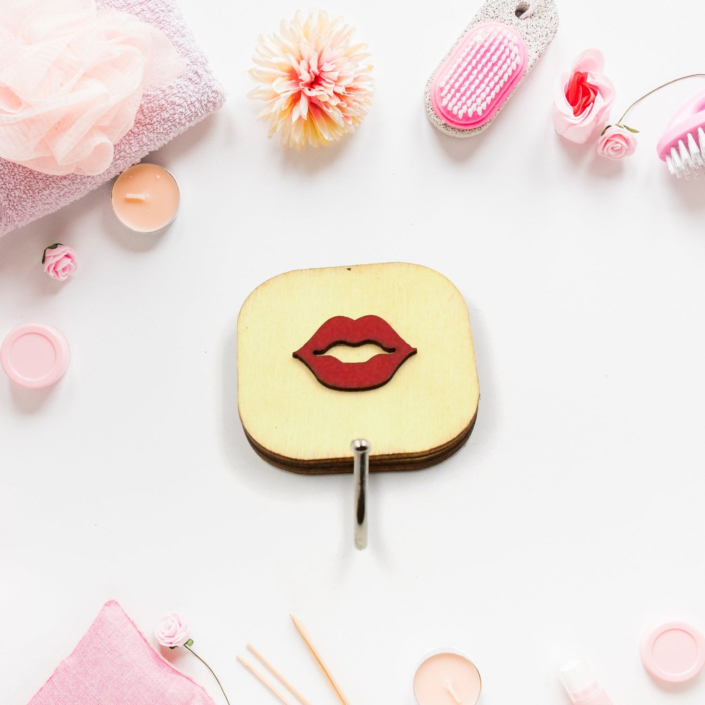 Wooden Cartoon Hook Wall Hanging Hooks Wall Storage Hook Wall Mounted Hat Hooks Wall Coat Hooks Hanger Backpack Hook Clothes Hook Office Towel Hook Clothing Iron (2 pc)