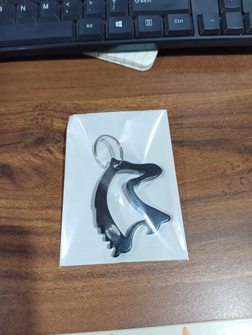 Metal Horse Face Shaped Keychain (2 Pc)