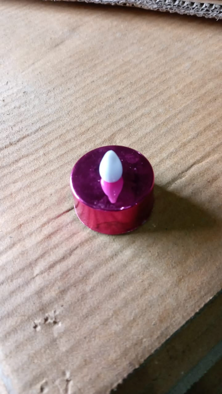 Electrical Candles Diya LED Tea Light (2 Pc / Multicolor)