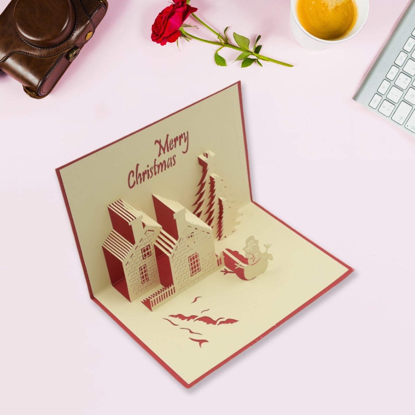 3D Paper Wish Card High Quality Paper Card All Design Card Good Wishing Card (Birthday , Valentine , love , Christmas Card) (1Pc )