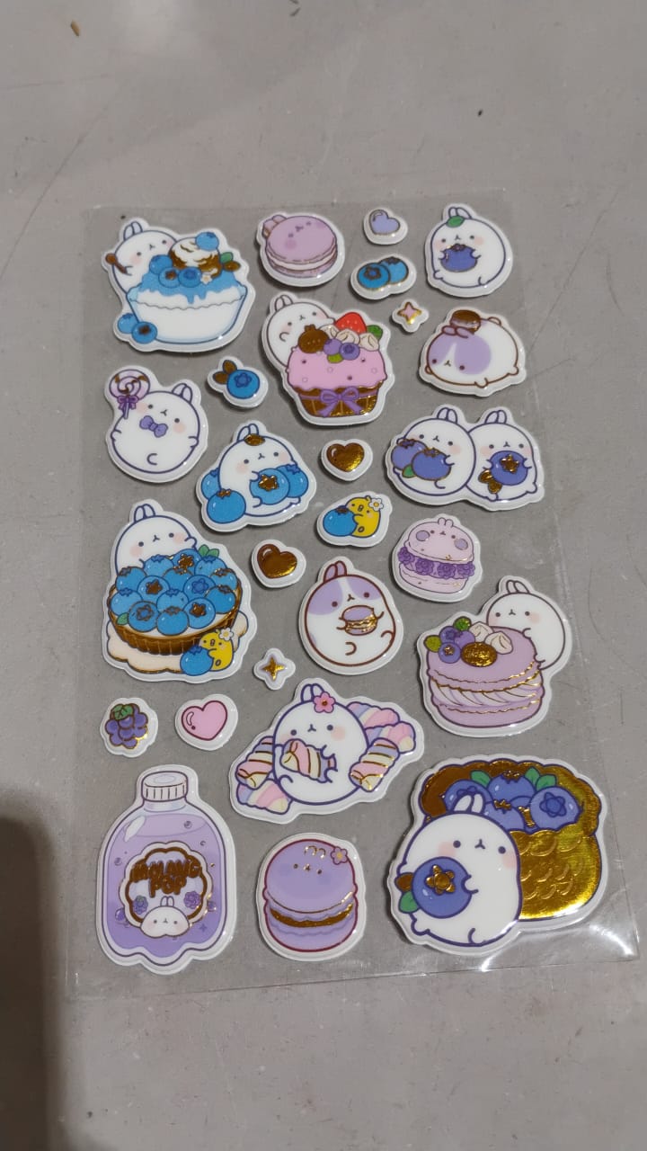 Multipurpose Adhesive 3D Stickers (2 Sheet / 17×10 Cm)