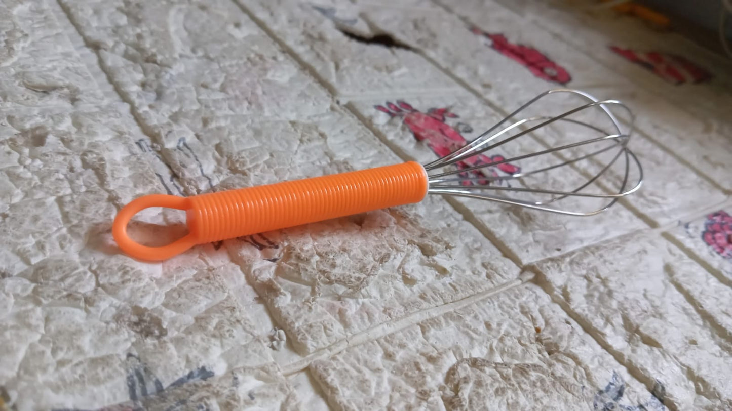 Stainless Steel Manual Whisk – Cream, Flour & Egg Mixer (16 Cm)-2 pcs