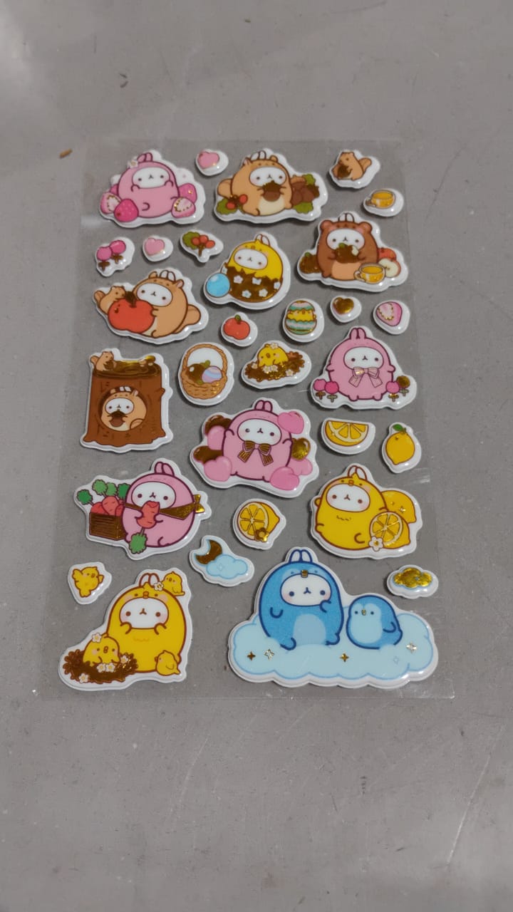 Multipurpose Adhesive 3D Stickers (2 Sheet / 17×10 Cm)