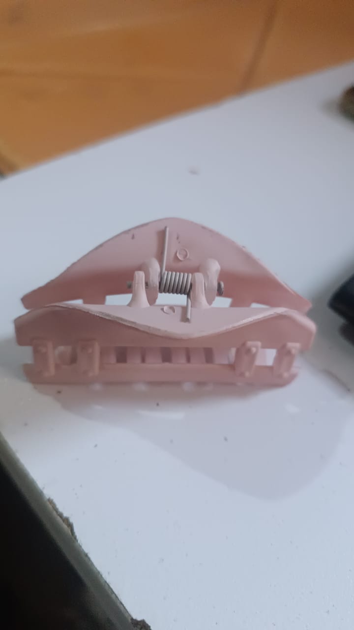 Plastic Hair Clamp Grip, Simple Matte Hair Barrette Clamp (3 Pc)