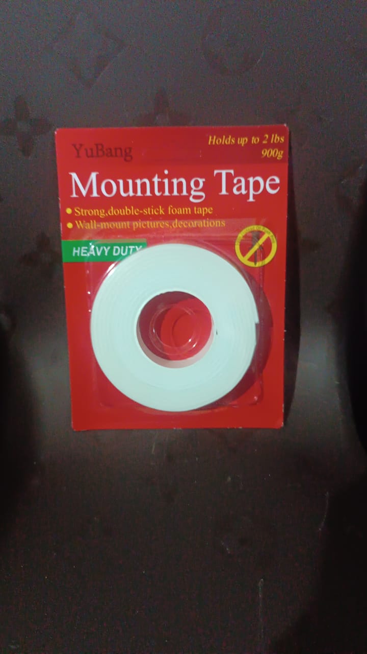 Small Strong Double Sided Tape Foam Mounting Tape (2 Pc / Small)