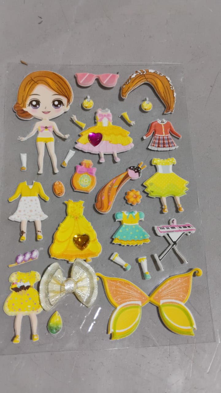 Multipurpose Adhesive 3D Stickers (3 Sheet /15×10 Cm)