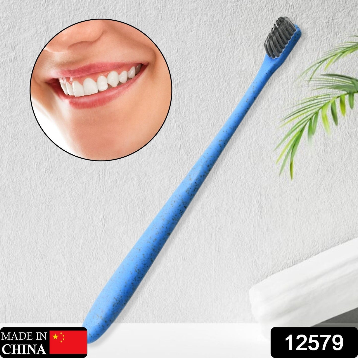 Wheat Straw Soft-Bristle Toothbrush for Deep Cleaning & Dental Care (3 Pc)