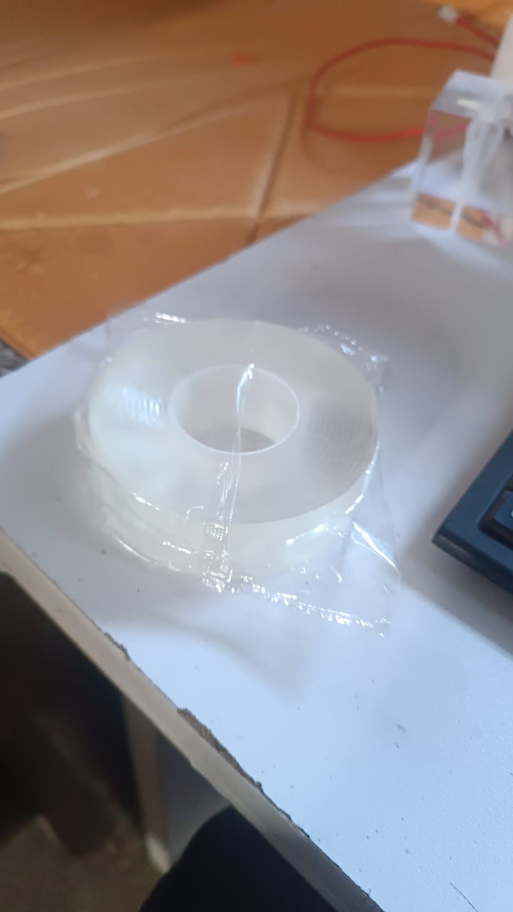 Sticky Double Sided Tape Washable Adhesive Tape Reusable (9×3 Cm / 1 Pc)