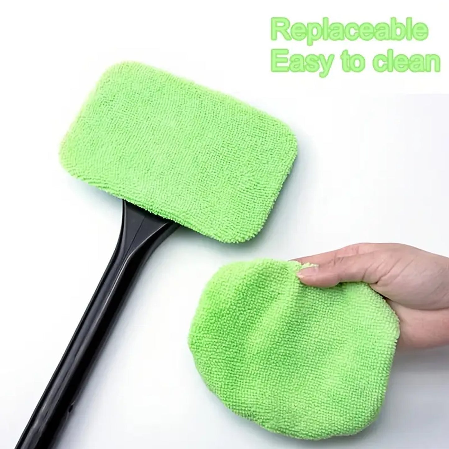 Windshield Clean Car Glass Cleaner Wiper With Microfiber Cloth (1 Pc 38 Cm Long)