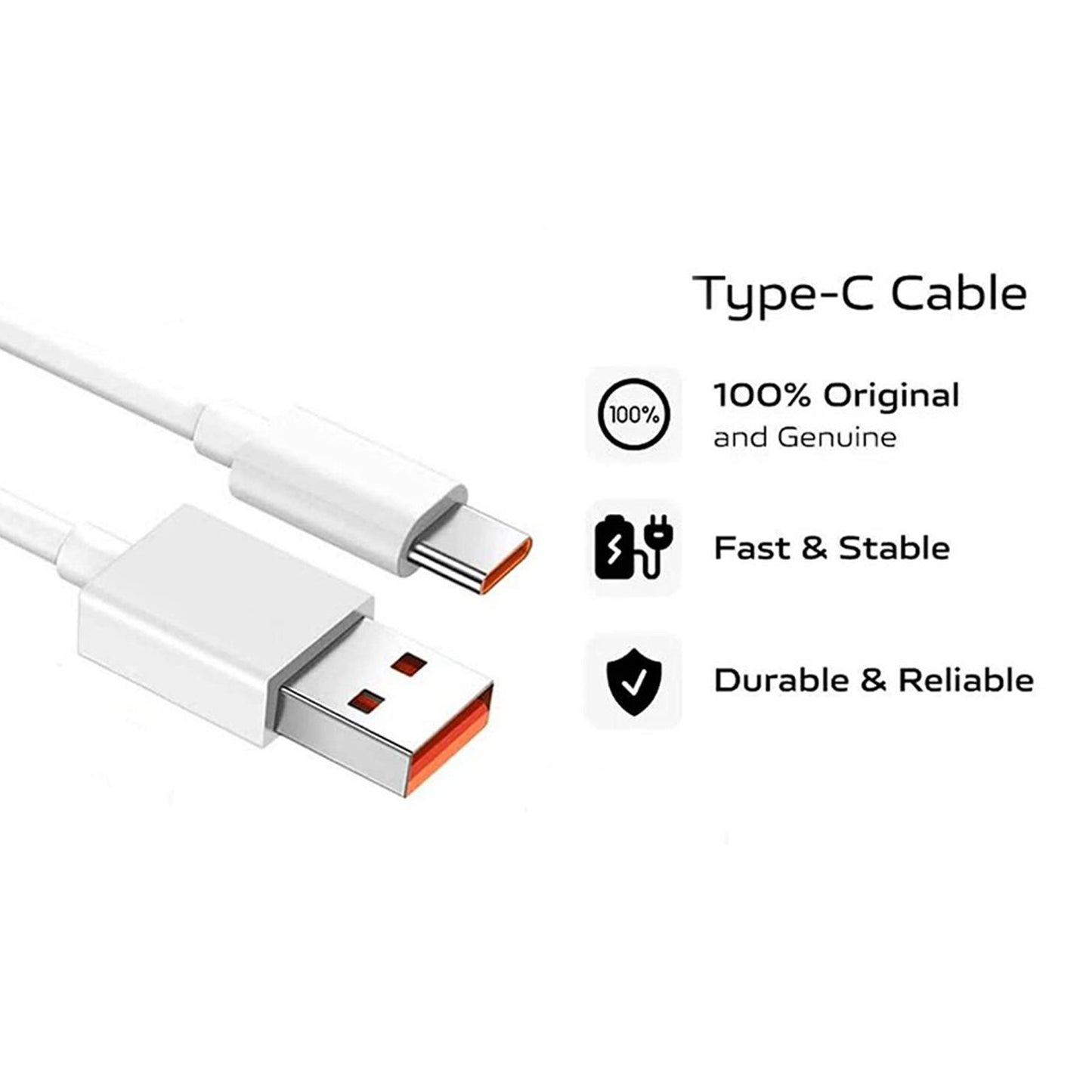 Type C Data Cable Fast Charging Cable (1 Mtr. 1 Pc)