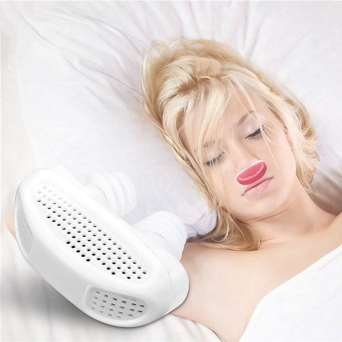 2 In 1 Anti Snoring And Air Purifier Nose Clip Anti Snoring Device (1 Pc With Plastic Case)
