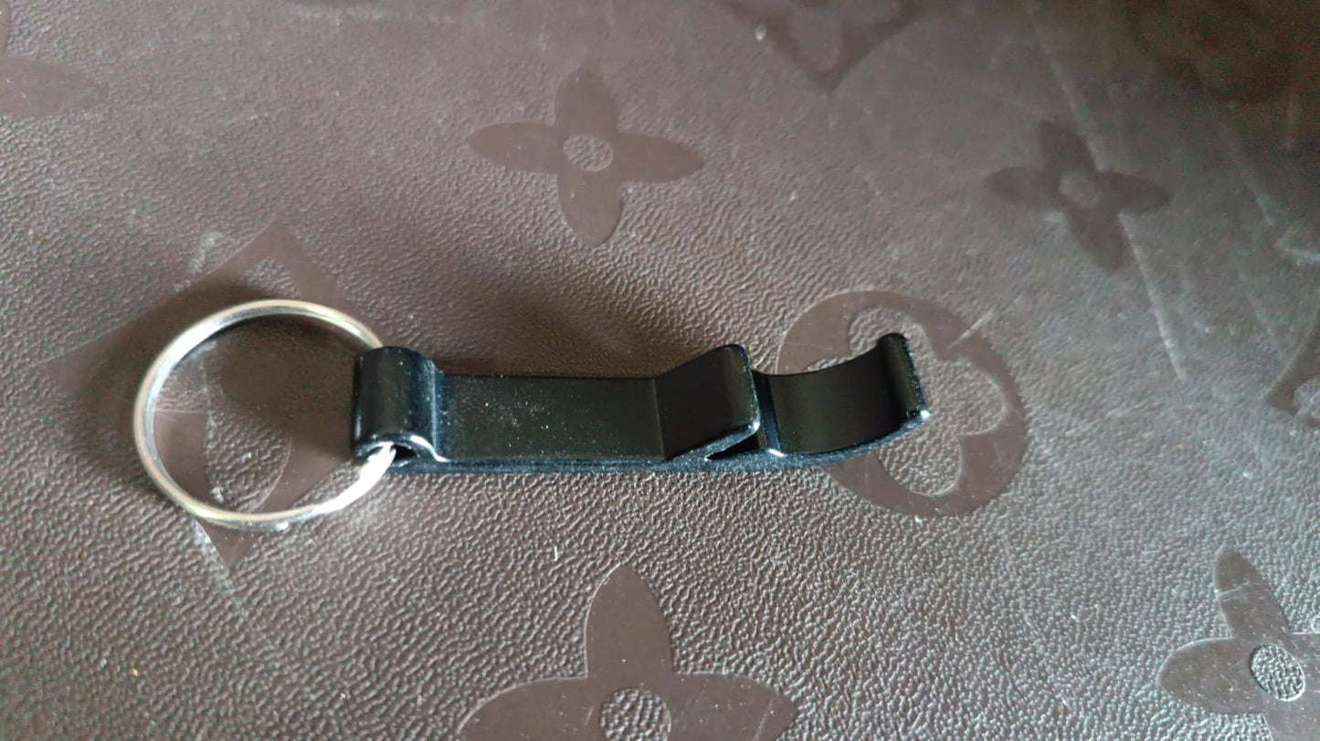 Metal Bottle Opener Keychain (2 Pc)