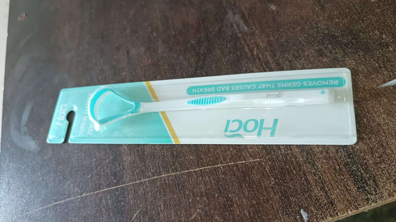 Tongue Cleaner Oral Tongue Cleaner Brush Scraper (2 Pc)