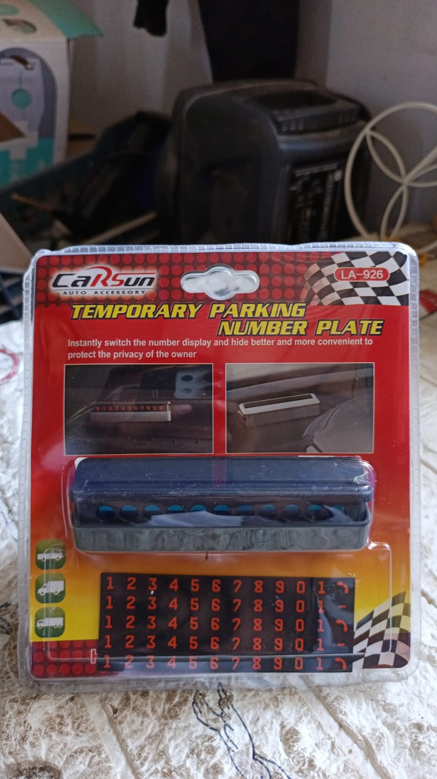 Temporary Car Parking Mobile Number Display with Magnetic Numbers Stickers,Car Parking Magnetic Mobile/Telephone Number Plate (1Pc) ÂÂ