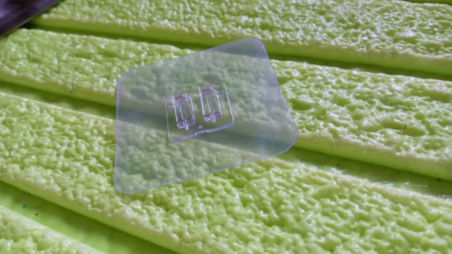 Household Self Adhesive Wall Hooks, Punch-Free Wall-Mounted Hook, Seamless Transparent No Nails Drill Waterproof Hooks for Bathroom, Kitchen, Home (5 Pc)