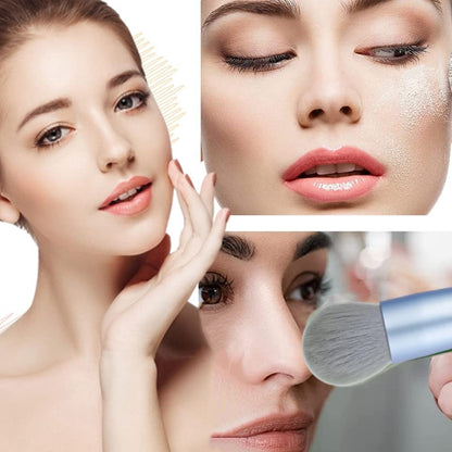 8-Piece Mini Makeup Brush Kit Ã¢â‚¬â€œ Portable Premium Synthetic Set with Case (Mix Colors)