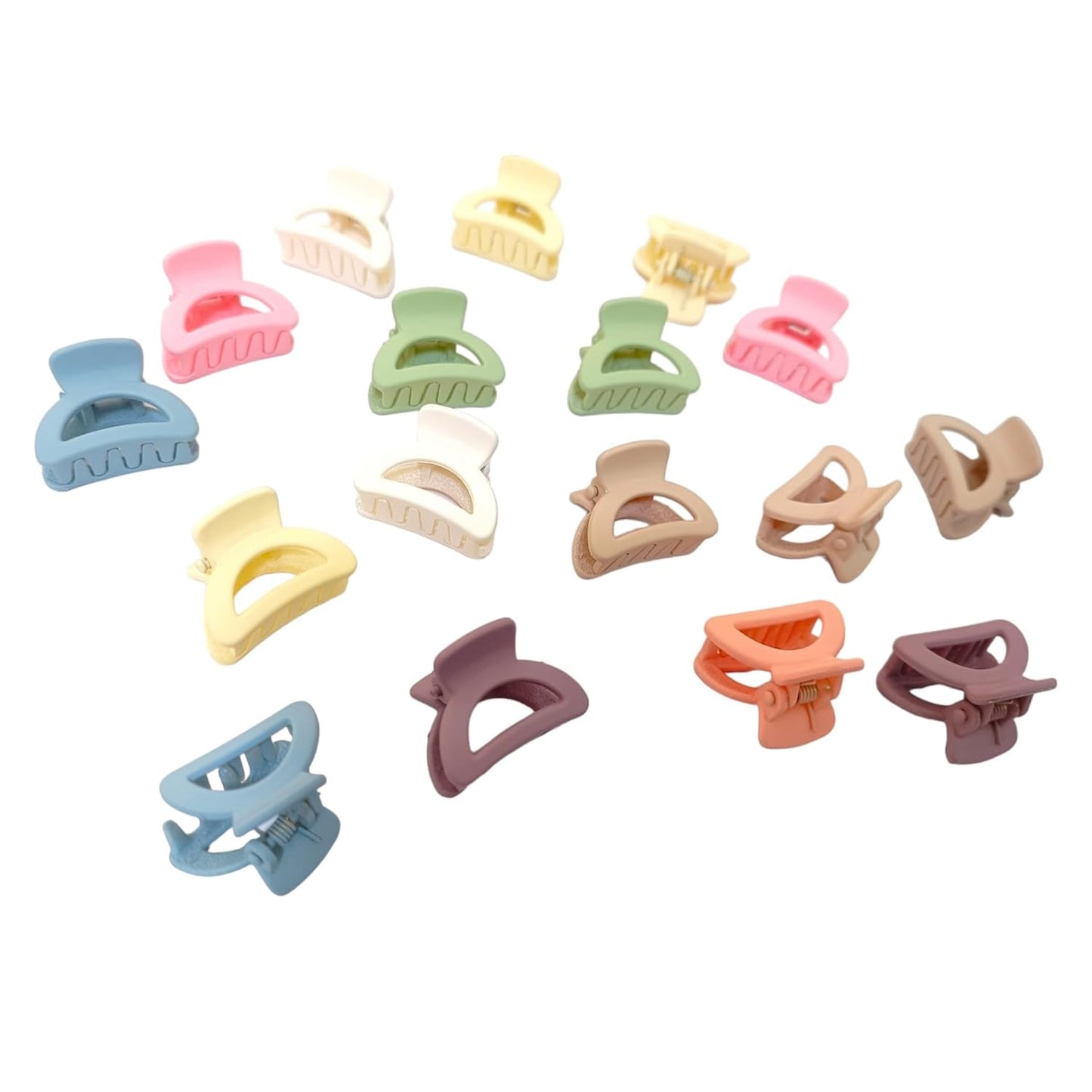 Plastic Small Hair Clips for Girls Kids Hair Accessories (6 Pcs Set / Mix Color & Design)