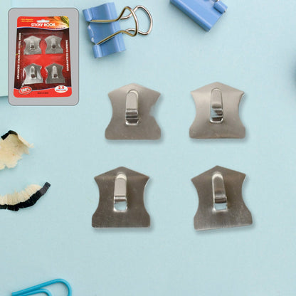 Self-Adhesive Stainless Hooks Ã¢â‚¬â€œ Waterproof for Robes, Coats & Towels