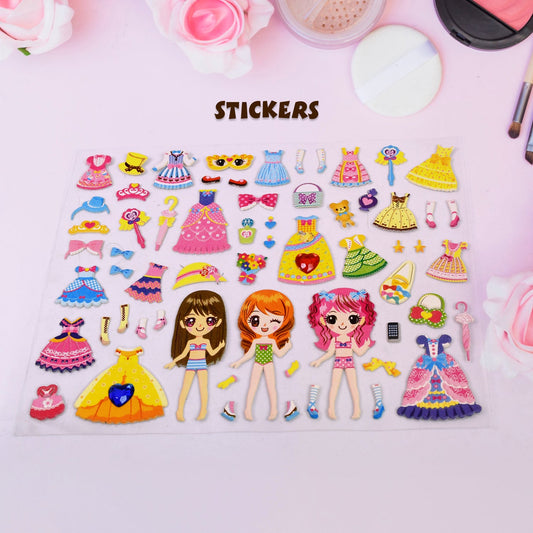 Multipurpose Adhesive 3D Stickers (2 Sheet / 19Ãƒâ€”15 Cm)