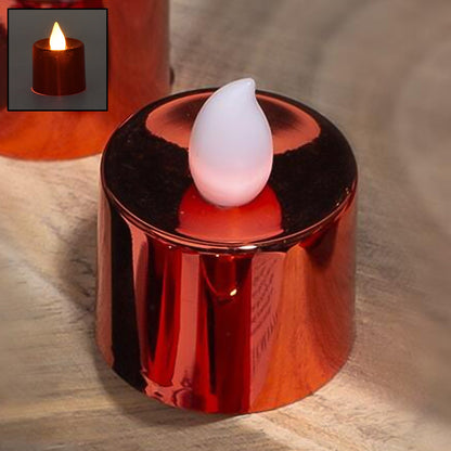 Electrical Candles Diya LED Tea Light (2 Pc / Multicolor)