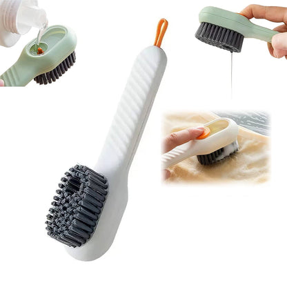 Multifunctional Scrubbing Brush with Liquid / Soap Dispenser, Cleaning Brush with Liquid / Soap Dispenser, Shoe Brush for Cleaning, Cloth Cleaning Brush with HandleÃ‚Â Liquid Shoe Brush For Shoe Clothes (1 Pc)
