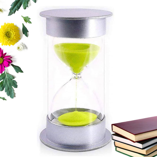 45-Minute Green Sand Timer Ã¢â‚¬â€œ Hourglass Time Management Tool for Classroom & Games (Color : Green)