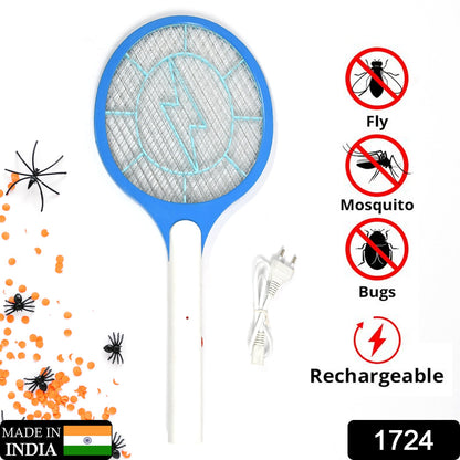 Rechargeable Mosquito Killer Racket Ã¢â‚¬â€œ Handheld Electric Fly Swatter with Cable (Quality Assured, with cable)