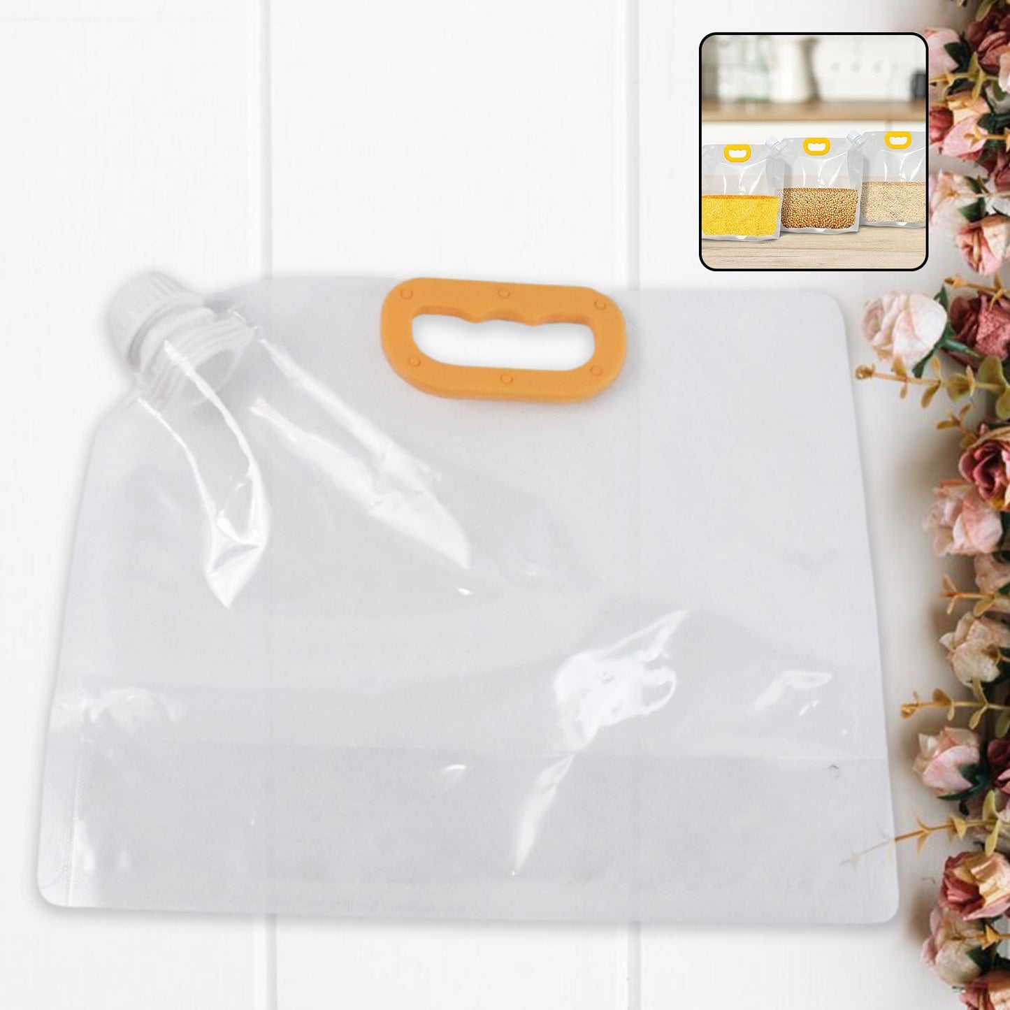Airtight Refrigerator Storage Bags Food Storage Bag (25x21 Cm /  Pc)