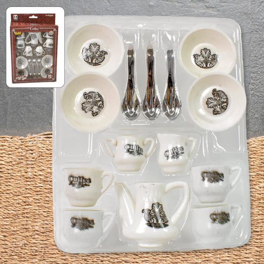 Ã¯Â»Â¿Tickles Tea toy Set | Coffee Kitchen Plastic Set Toy for Kids, Boys & Girls (14 Pcs / Mix Size & Design)