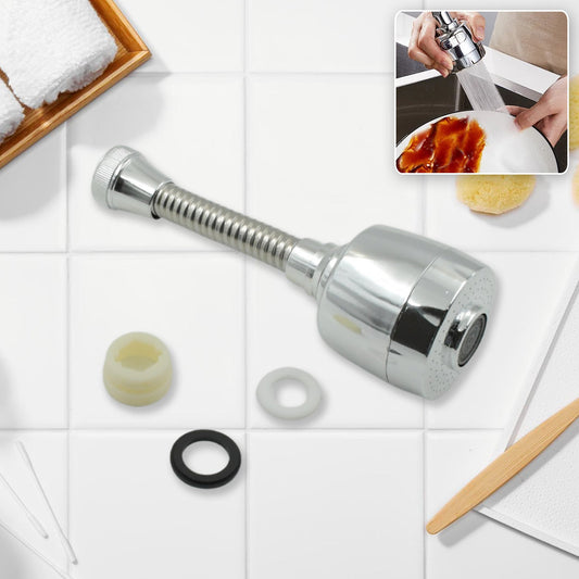 360Ã‚Â° Rotating Faucet Sprayer Ã¢â‚¬â€œ Water-Saving Splash-Proof Aerator for Kitchen & Bathroom (6 Inch)