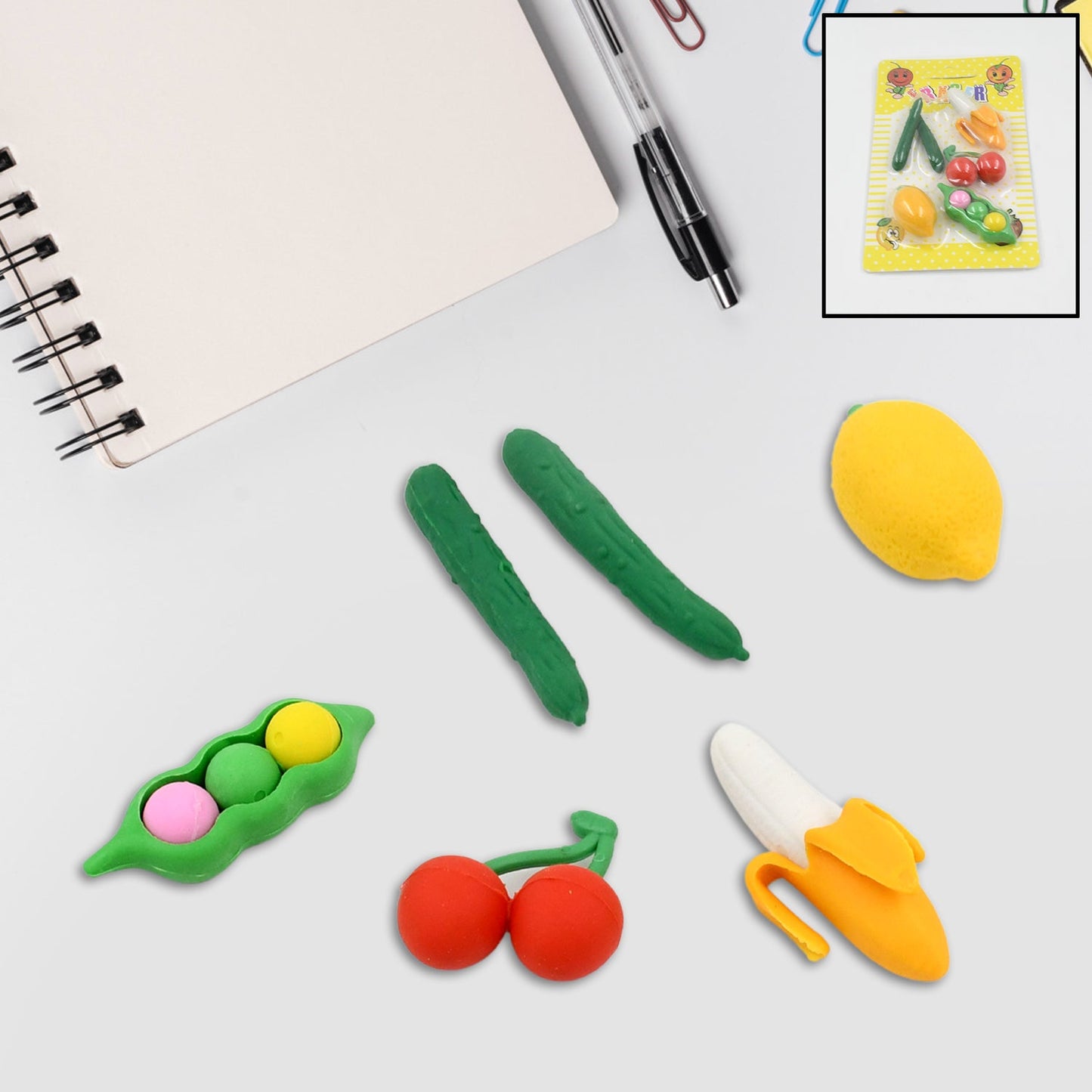 3D Mix Design Fancy & Colorful Erasers Ã¢â‚¬â€œ Cute Novelty Eraser Set for Kids & School Prize (1 Set)