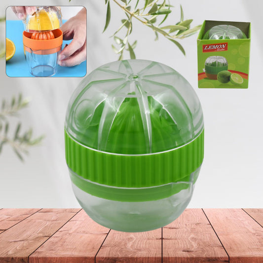Manual Drink Orange Lemon Citrus Lime Fruit Juice Juicer Squeezer, BPA Free, Press & Pourer With Lid Plastic ManualÃ‚Â (1 Pc)