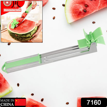 Stainless Steel Washable Watermelon Cutter Ã¢â‚¬â€œ Windmill Slicer & Peeler