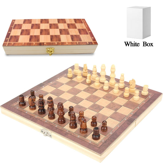 Foldable Wooden Chess Board Set (30 Ãƒâ€” 30 Cm / 1 Set)