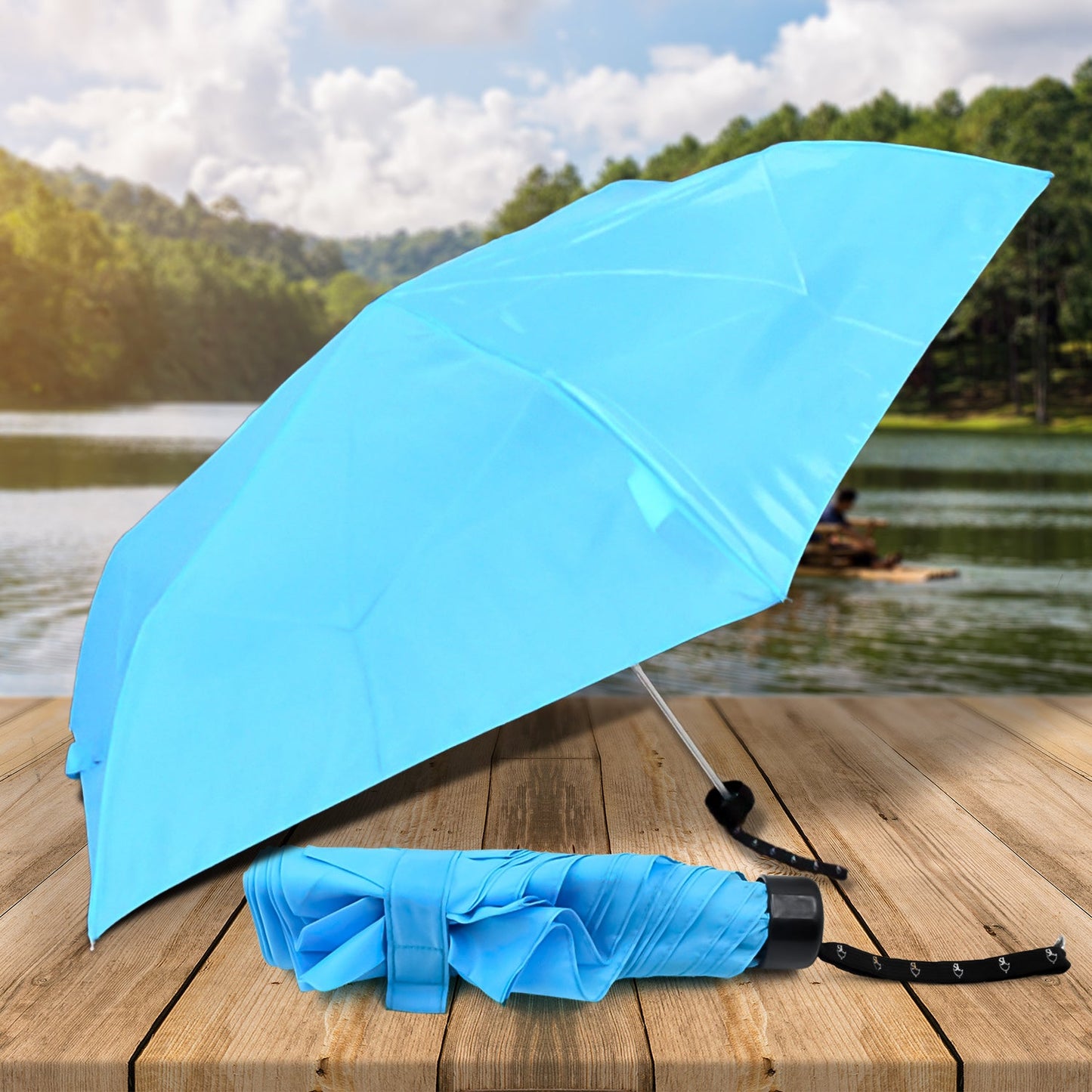 3-FoldÃ‚Â Umbrella Summer Sun and Rain ProtectionÃ‚Â Foldable Cute UmbrellaÃ‚Â || UV Protection Rain Sun Umbrella || Travel Accessories || Umbrella for Children, Girls, and Boys (1 Pc)Ã‚Â 