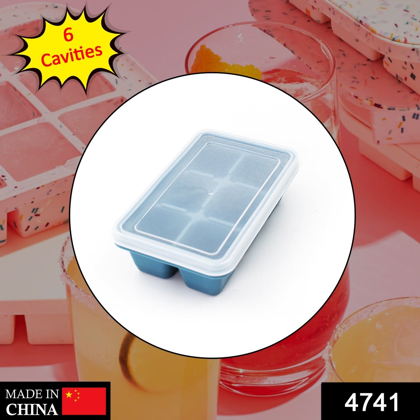 6-Grid Silicone Ice Tray Ã¢â‚¬â€œ Ideal for Household Ice Making