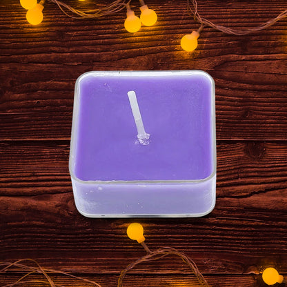 Smokeless Scented Acrylic Lavender Tealight Candles | Scented Acrylic Tealight Candle Set of 1 for Home Decoration and Celebrations | Long Burning Time Candle (2 Pc / Mix Color)