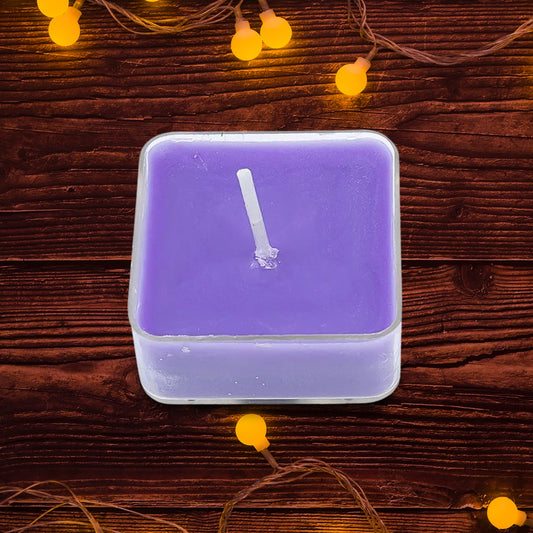 Smokeless Scented Acrylic Lavender Tealight Candles | Scented Acrylic Tealight Candle Set of 1 for Home Decoration and Celebrations | Long Burning Time Candle (2 Pc / Mix Color)