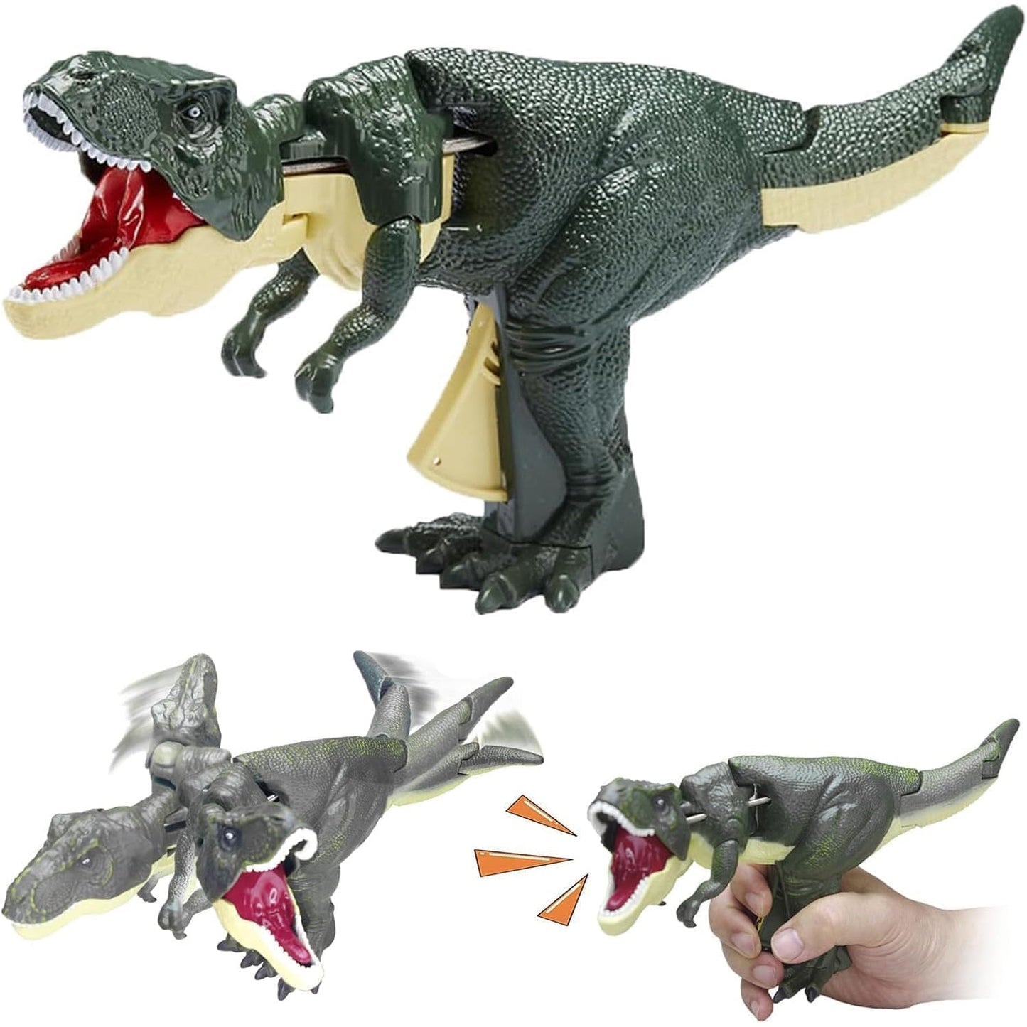 Dinosaur Roaring Toys Trigger, Dinosaurs Toys with Dinosaur Sound Lighting Model Vibrating HeadÃ‚Â Moving (3 + Years / 1 Pc)