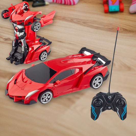 2 In 1 Automatic Robot Converted Remote Control Car With Light Scale 360Ã‚Â°Drifting Deformation Robot Car Toy Kids Boys, Robot ConvertÃ‚Â Unique Toy For Boys (1 Pc)