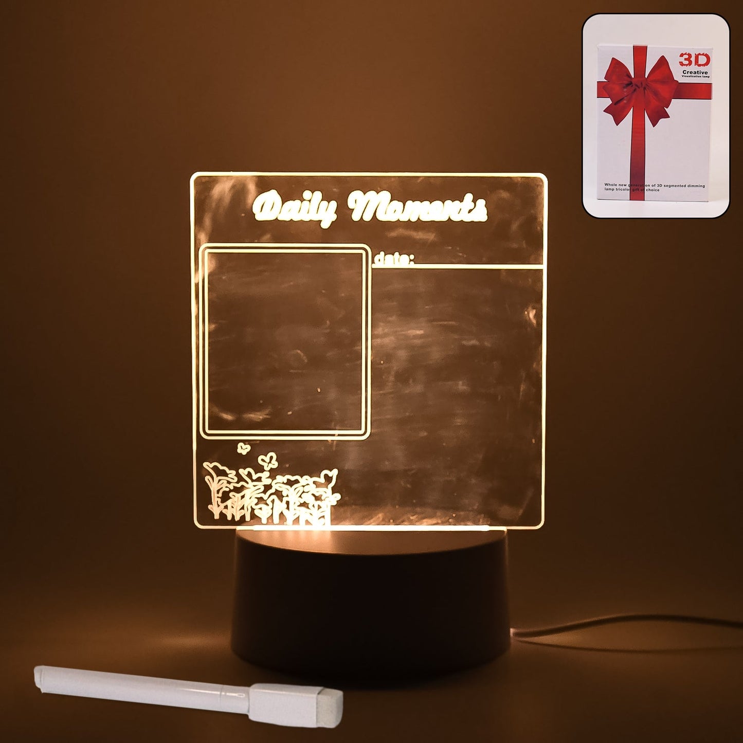 Creative Visualization Lamp 3 DÃ‚Â Acrylic Decorative Lamp (1 Pc)