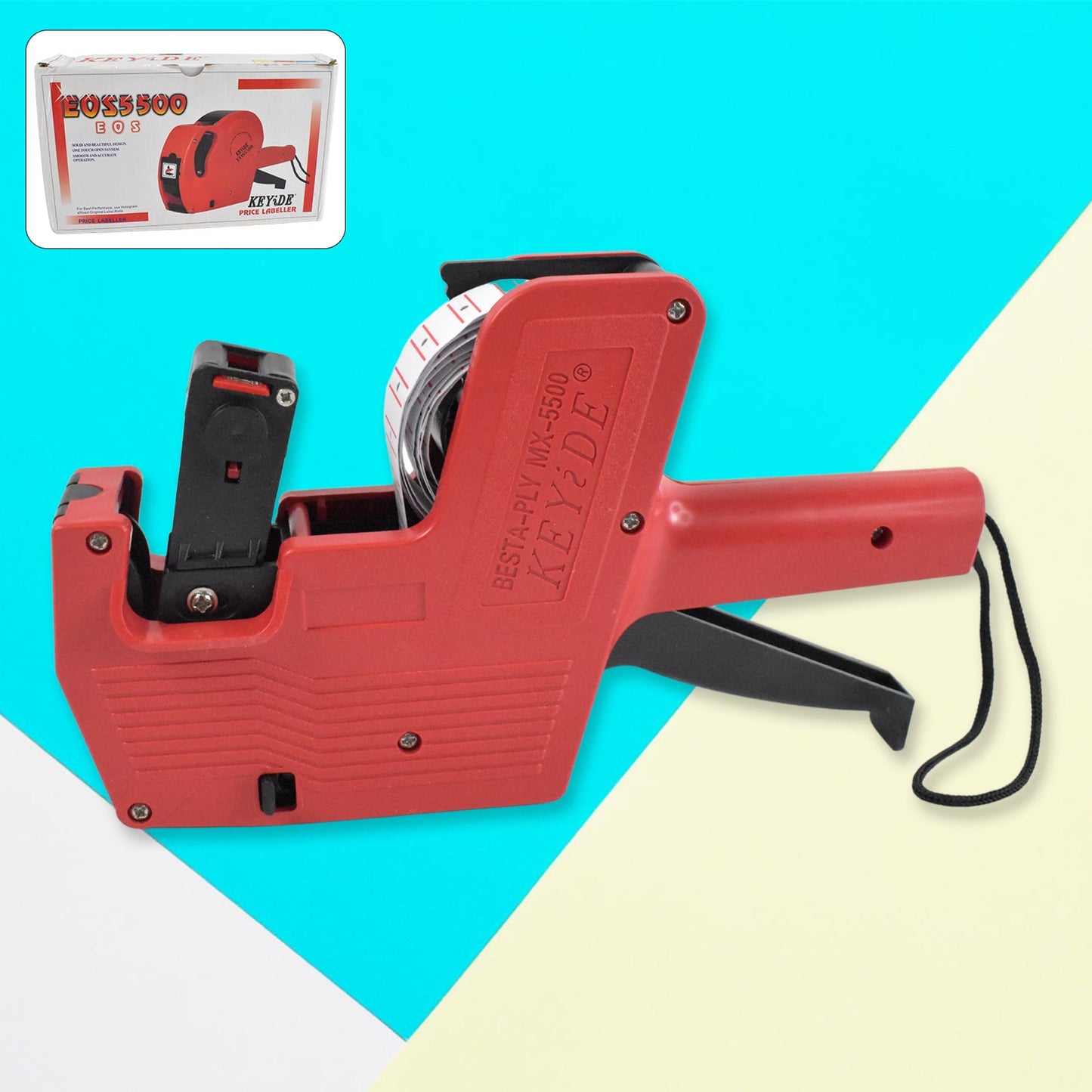 Handheld 8-Digit Plastic Price Tag Gun Ã¢â‚¬â€œ Ideal for Retail & Market Price Tagging