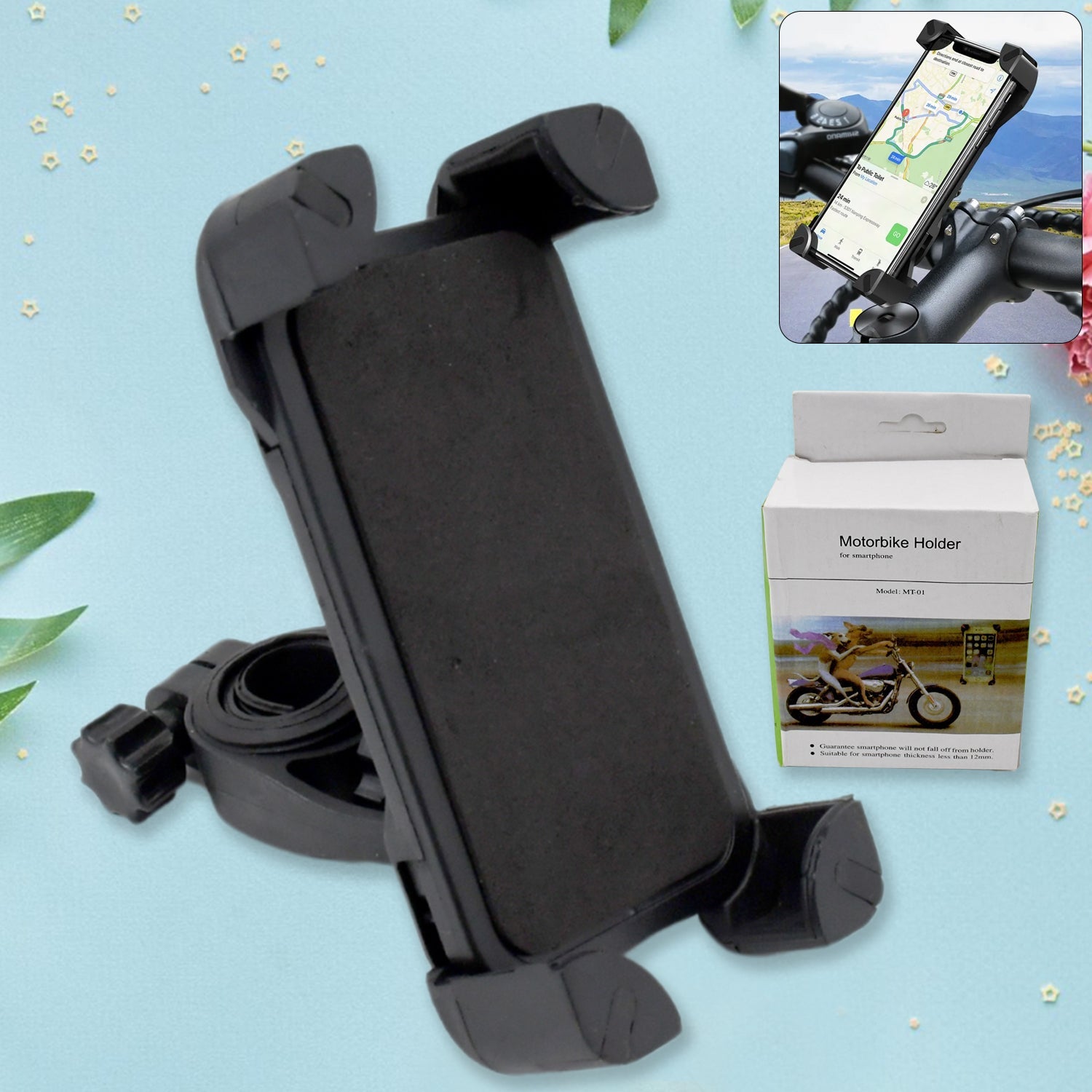 360Â° Rotating Bike Phone Holder