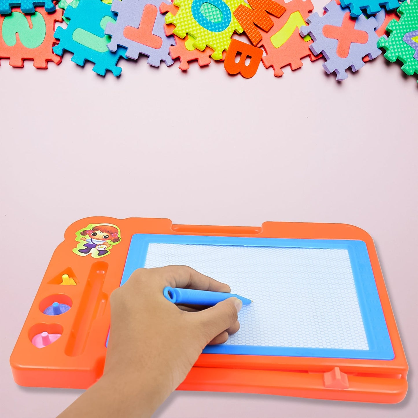 Magnetic Slate Sketch Pad / Board for Kids (1 Pc / 27 Ãƒâ€” 19 Cm)
