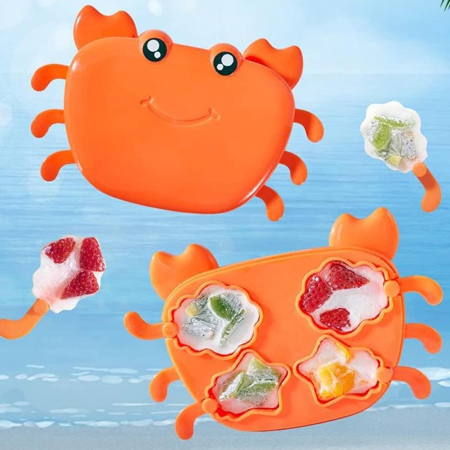 Crab Ice Mold Ã¢â‚¬â€œ Silicone Ice Cream & sicle Mold for Kids (1 Pc)