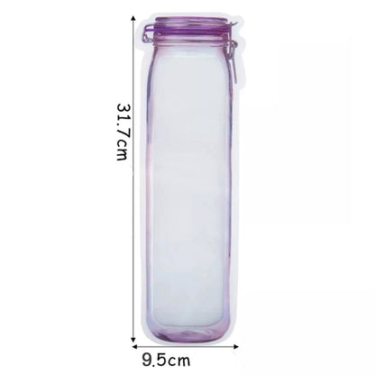 Food Storage Bag Bottles Shape Ziplock Bags Reusable (2 Pc / 500 ML)