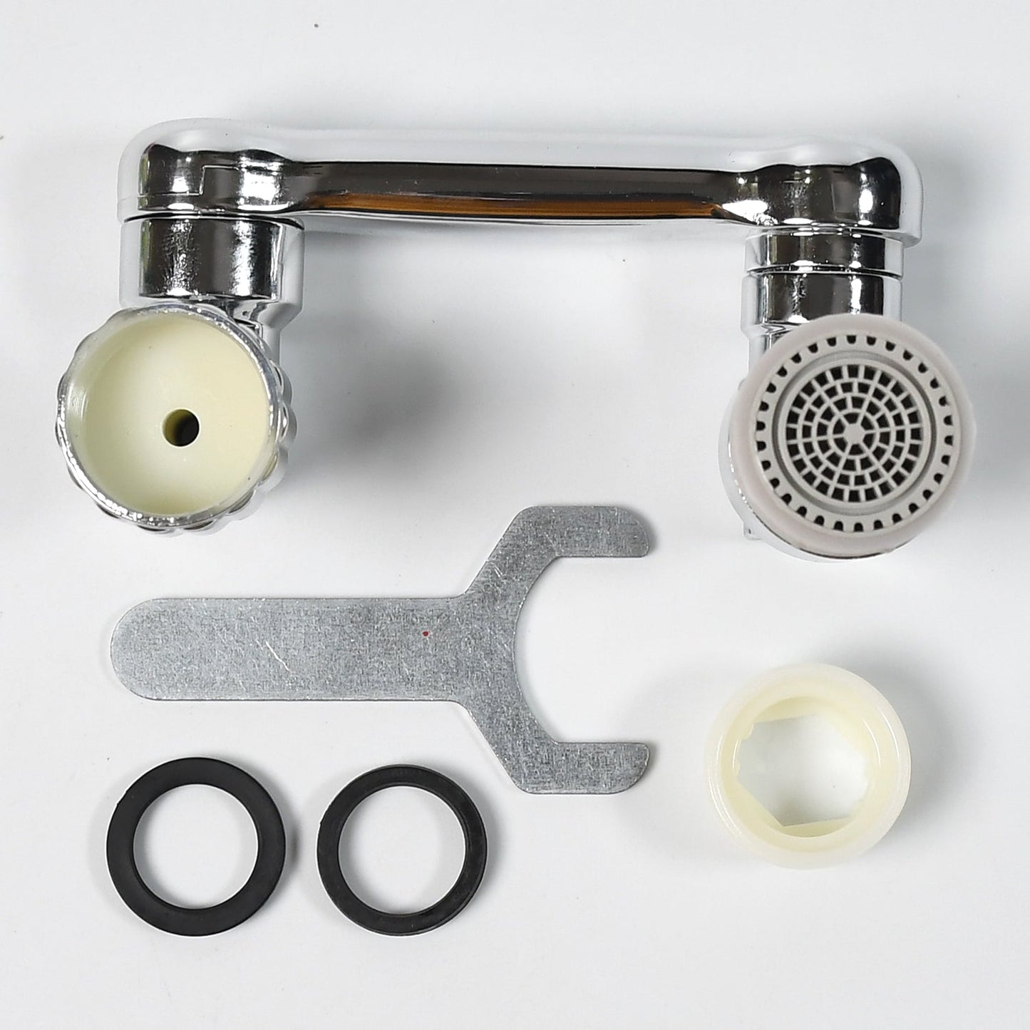 Splash Faucet Filter Ã¢â‚¬â€œ 180Ã‚Â° Rotating Sprayer, Double O-Ring, Movable Water-Saving Sink Aerator Extender (Loose)