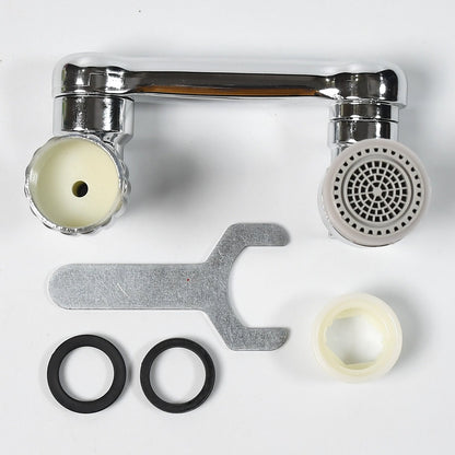 Splash Faucet Filter Ã¢â‚¬â€œ 180Ã‚Â° Rotating Sprayer, Double O-Ring, Movable Water-Saving Sink Aerator Extender (Loose)