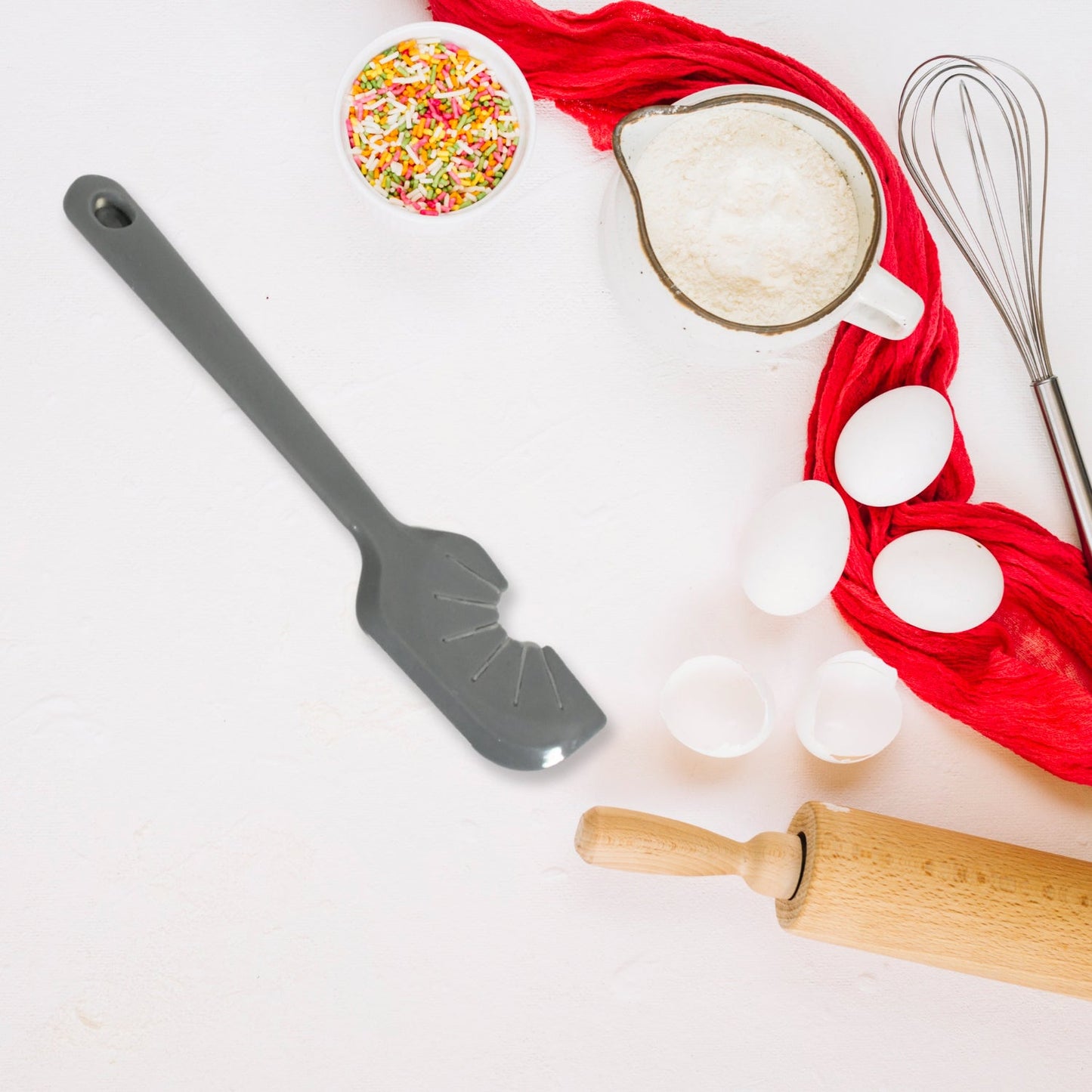 Silicon Whisk Cleaner Kitchen Tool / Whisk Scraper Tool (2 Pc)