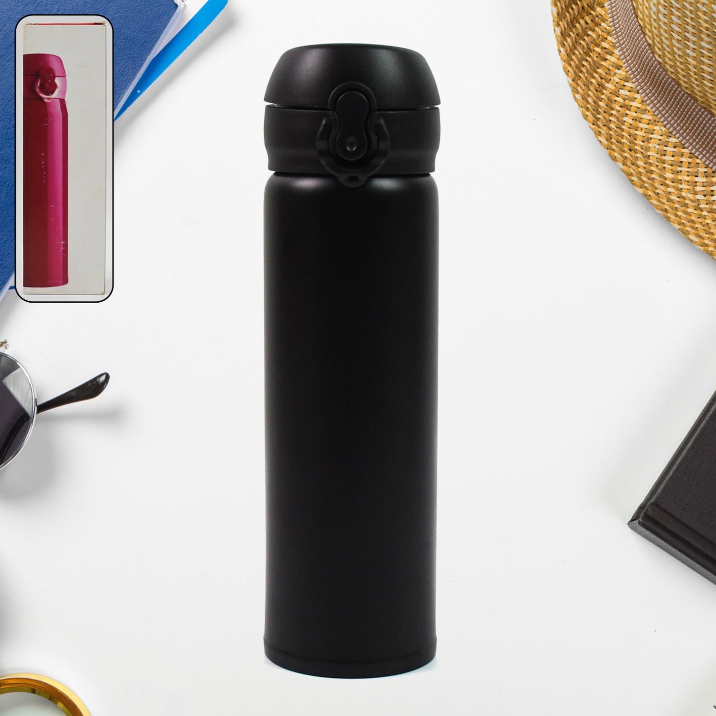 Water Bottle for Kids Ã¢â‚¬â€œ Insulated Stainless Steel Bottle (500 ML / Mix Color)
